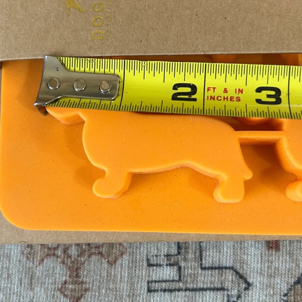 Dachshund SET 2 Doxie Weiner Dog Silicone Ice & Baking Bake Mold Trays NEW NWT